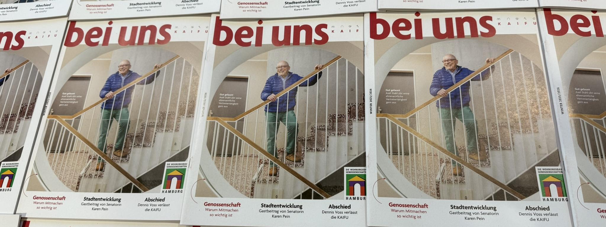 Man sieht Winterausgabe der bei uns 2025/ 2026